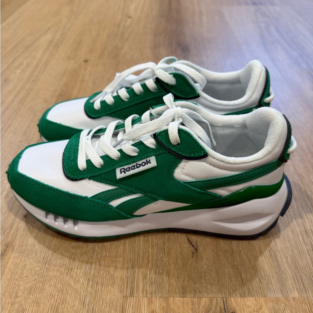 Reebok Women’s Green and White Sneakers